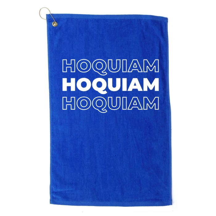 Us American City Usa Resident Washington Hoquiam Gift Platinum Collection Golf Towel