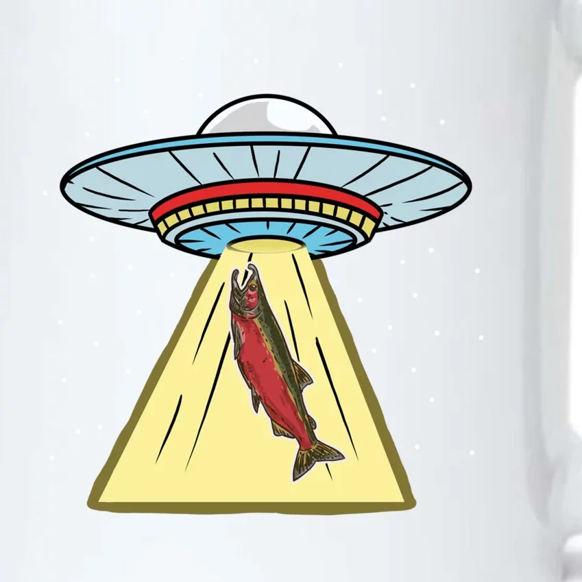 Ufo Abduction Coho Salmon Meaningful Gift Black Color Changing Mug