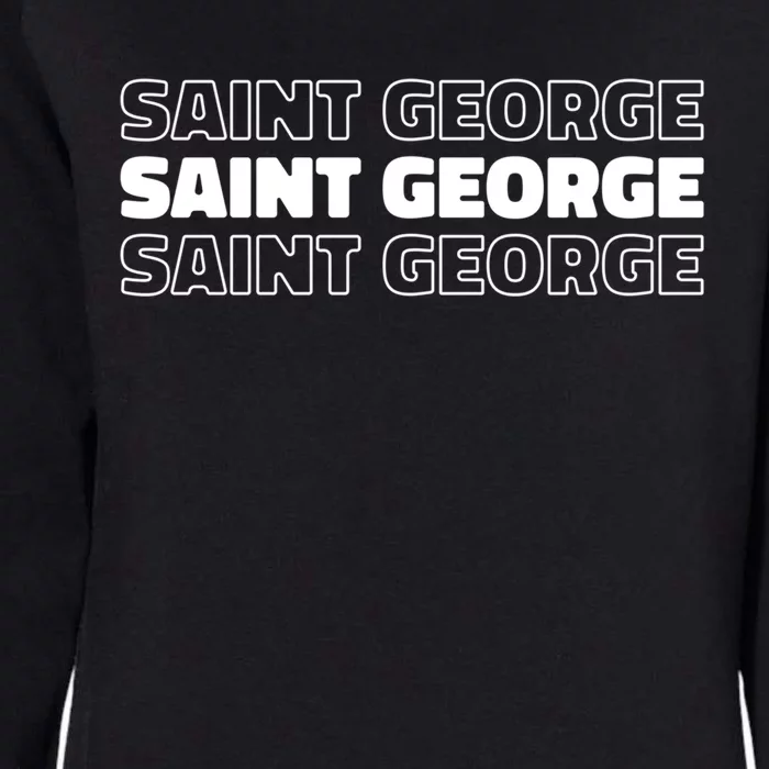 Us American City Resident Usa Utah Saint George Gift Womens California Wash Sweatshirt