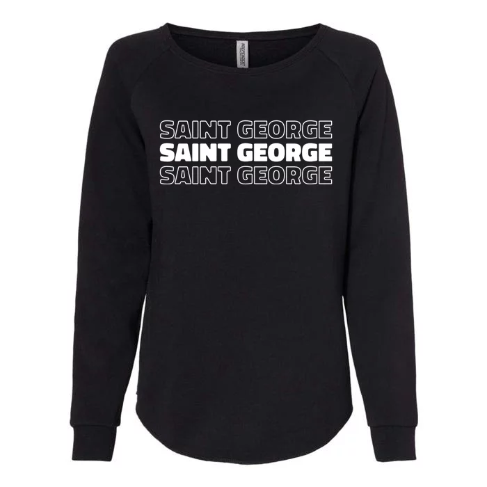 Us American City Resident Usa Utah Saint George Gift Womens California Wash Sweatshirt