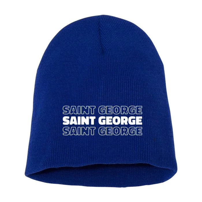 Us American City Resident Usa Utah Saint George Gift Short Acrylic Beanie