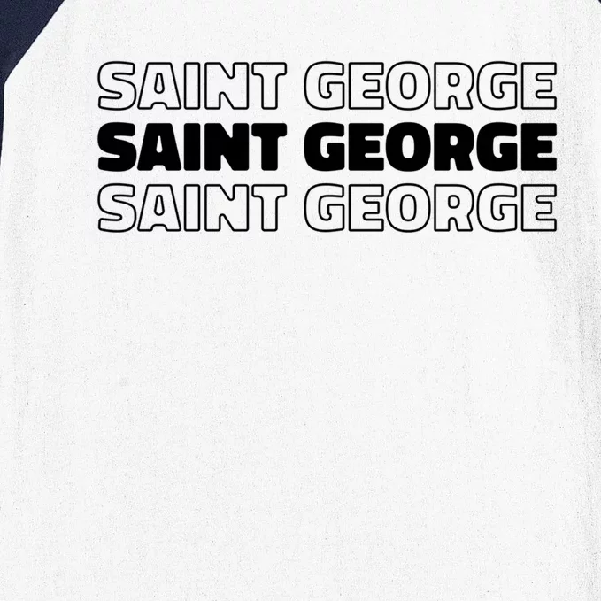 Us American City Resident Usa Utah Saint George Gift Baseball Sleeve Shirt