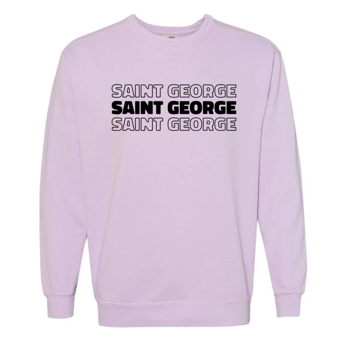 Us American City Resident Usa Utah Saint George Gift Garment-Dyed Sweatshirt