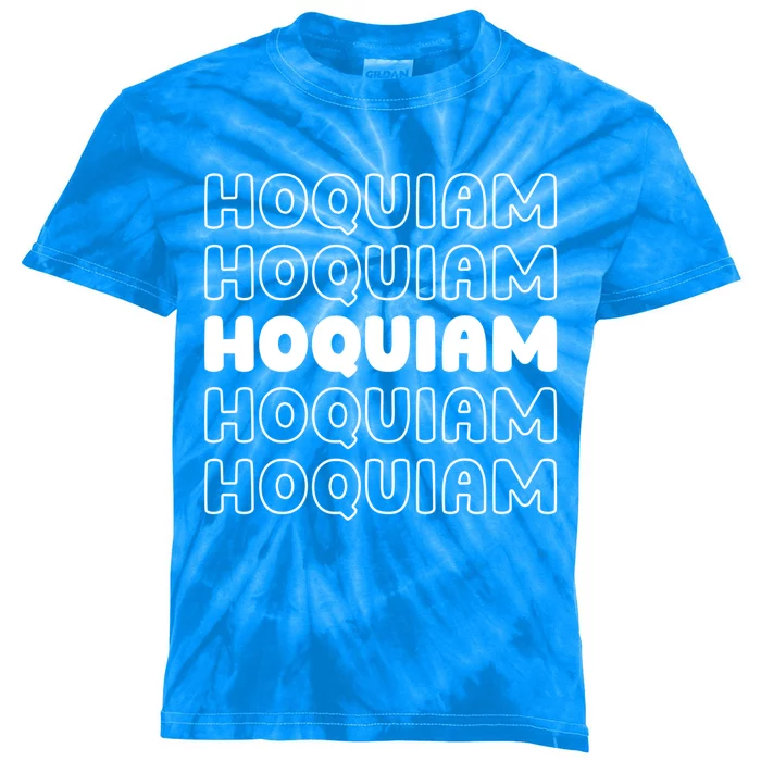 Us American City Resident Usa Washington Hoquiam Gift Kids Tie-Dye T-Shirt