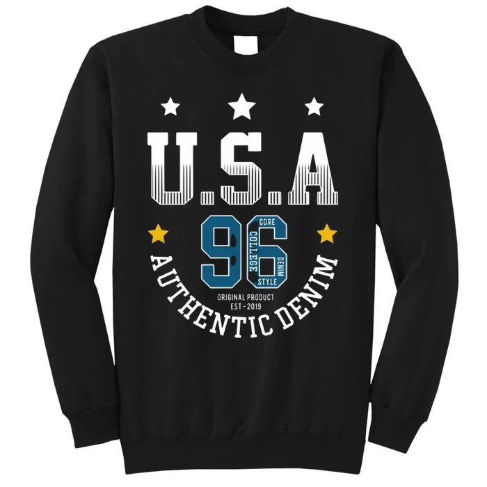 Usa Authantic Denim Sweatshirt