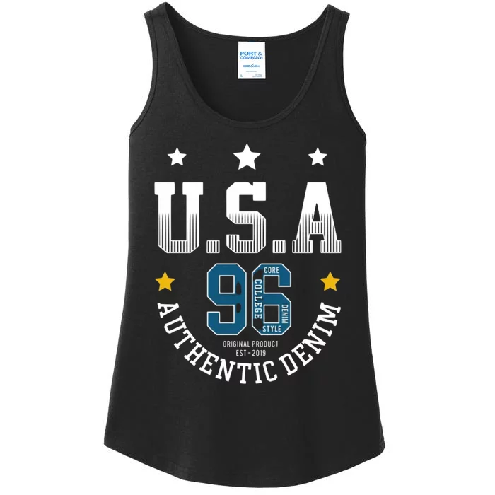 Usa Authantic Denim Ladies Essential Tank