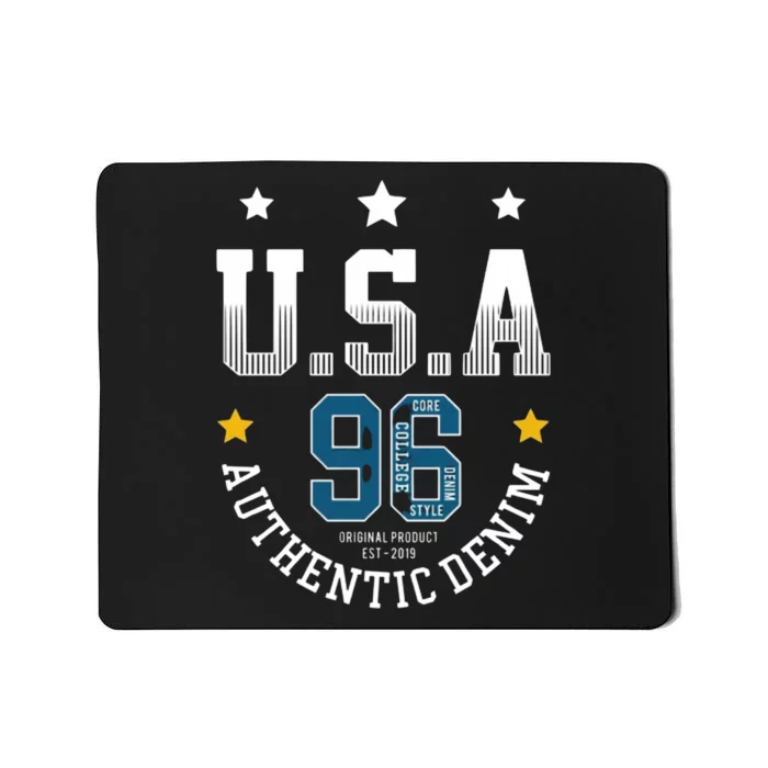 Usa Authantic Denim Mousepad