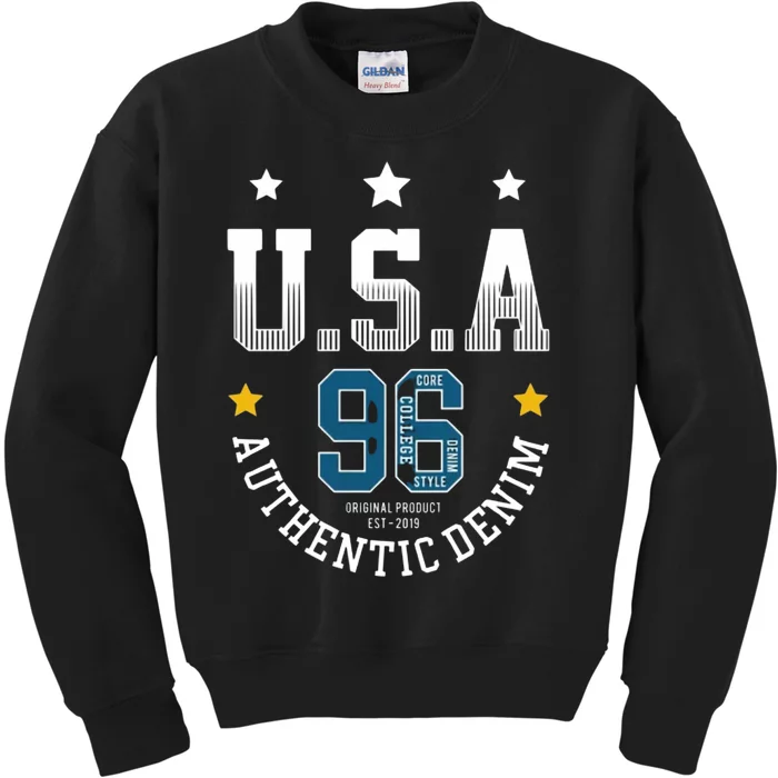 Usa Authantic Denim Kids Sweatshirt