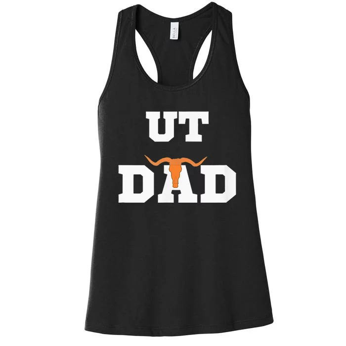 Ut Austin Dad Ut Austin Dad Women's Racerback Tank