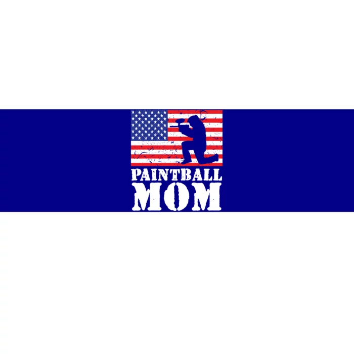 Usa American Distressed Flag Paintball Mom Her Gift Cute Gift Bumper Sticker