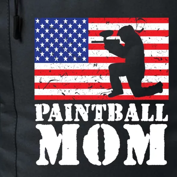 Usa American Distressed Flag Paintball Mom Her Gift Cute Gift Daily Commute Backpack