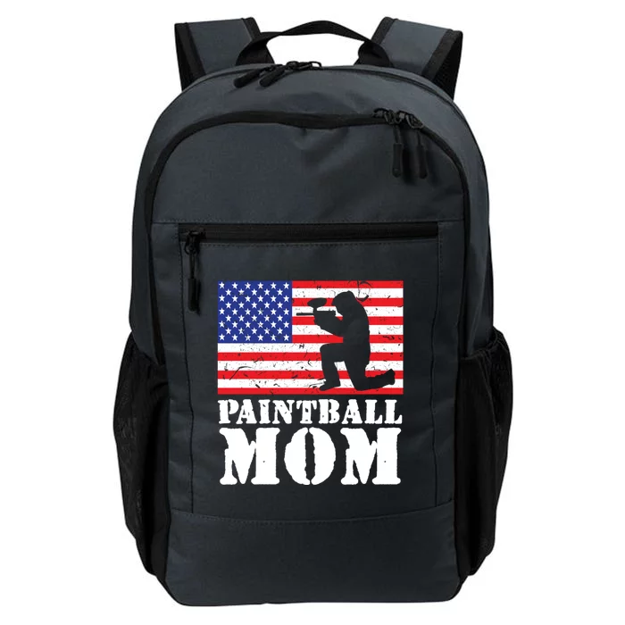 Usa American Distressed Flag Paintball Mom Her Gift Cute Gift Daily Commute Backpack