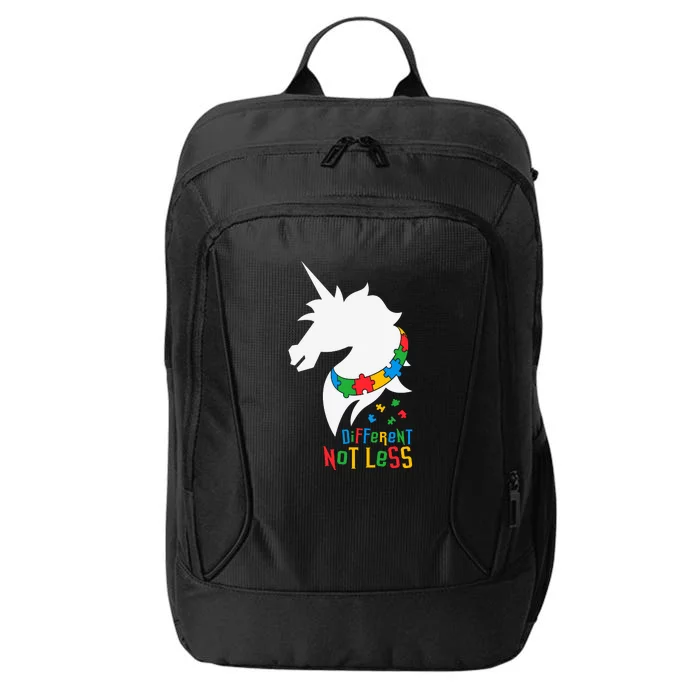 Unicorn Autism Different Not Less Autism Awareness Month City Backpack