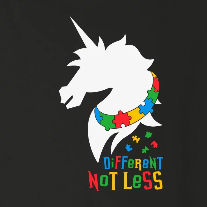 Unicorn Autism Different Not Less Autism Awareness Month Toddler Long Sleeve Shirt