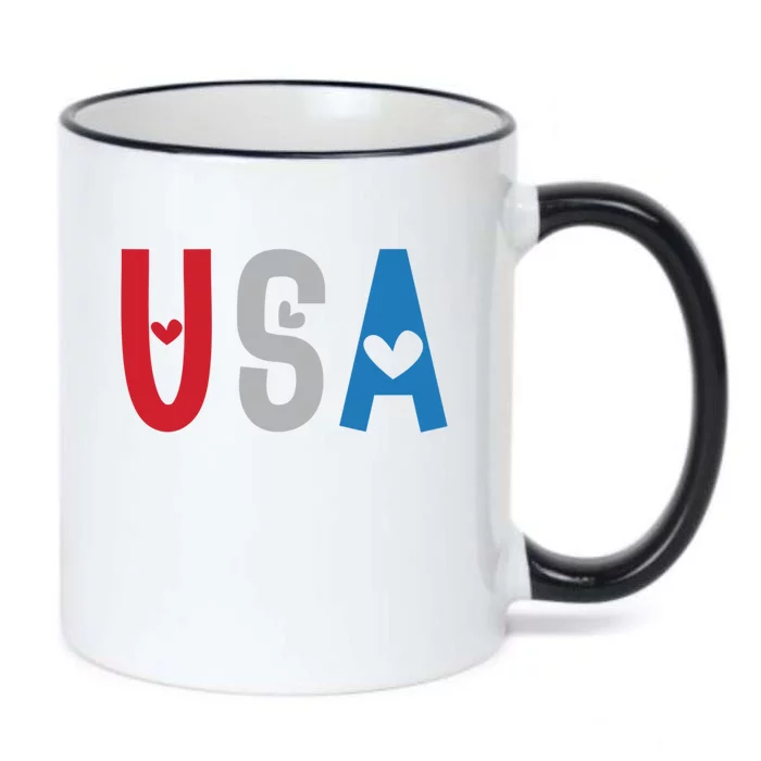 Usa America Est 1776 Patriotic 4th Of July Veteran Gift Black Color Changing Mug