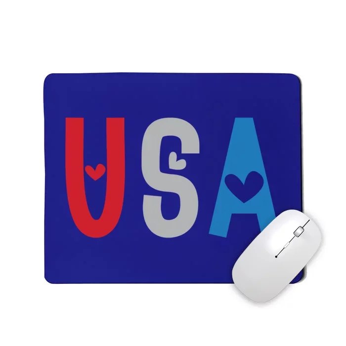 Usa America Est 1776 Patriotic 4th Of July Veteran Gift Meaningful Gift Mousepad