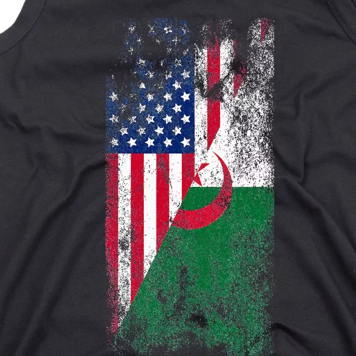 USA Algeria Flags United States of America Algerian Tank Top