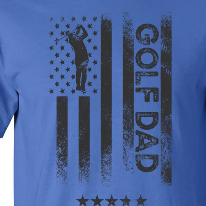 Usa American Flag Golf Dad Funny Gift Tall T-Shirt