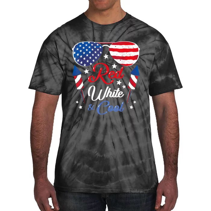 Usa American Flag Vintage Red White And Cool Patriotic Tie-Dye T-Shirt