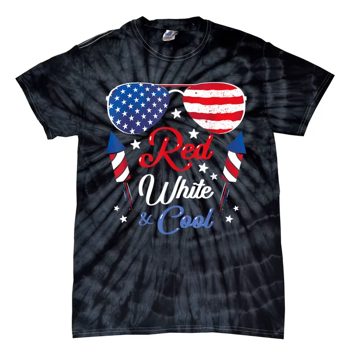 Usa American Flag Vintage Red White And Cool Patriotic Tie-Dye T-Shirt