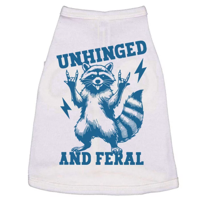 Unhinged And Feral Raccoon Cute Feral Girl Racoon Lover Doggie Tank