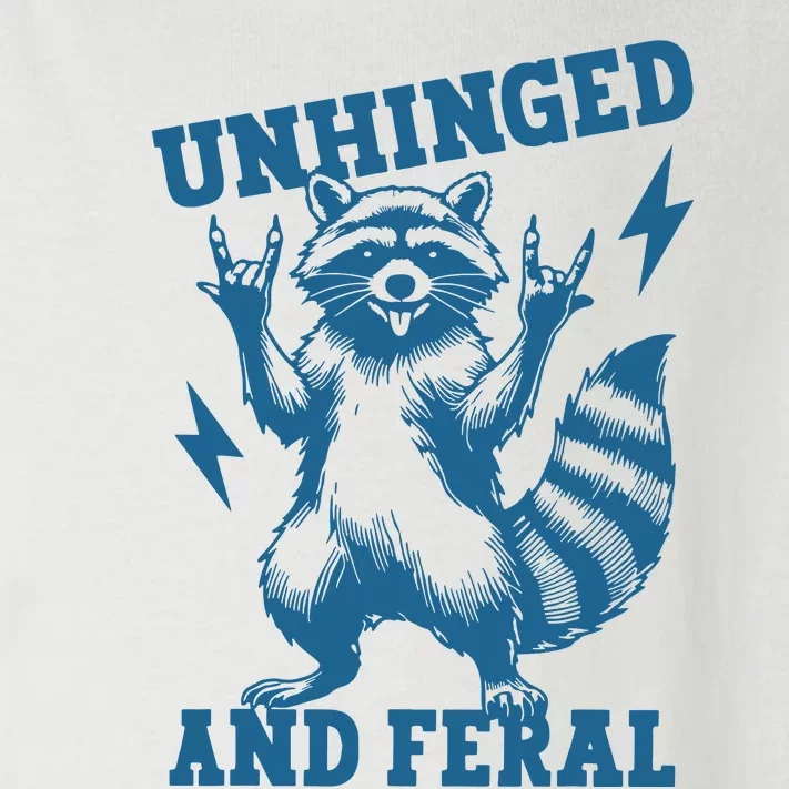 Unhinged And Feral Raccoon Cute Feral Girl Racoon Lover Toddler Long Sleeve Shirt