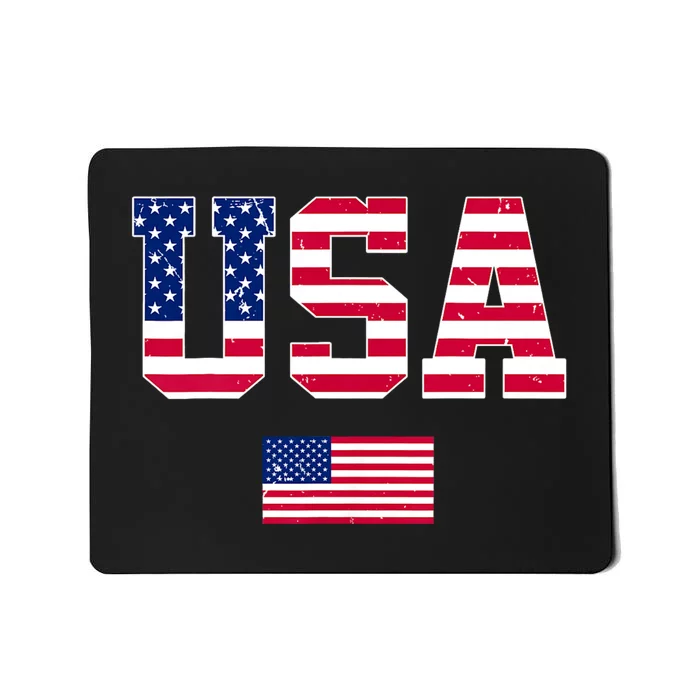 Usa American Flag Patriotic 4th Of July Mousepad