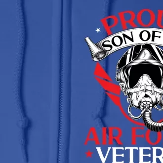 Us Air Force Veteran Proud Son Of An Air Force Veteran Gift Full Zip Hoodie