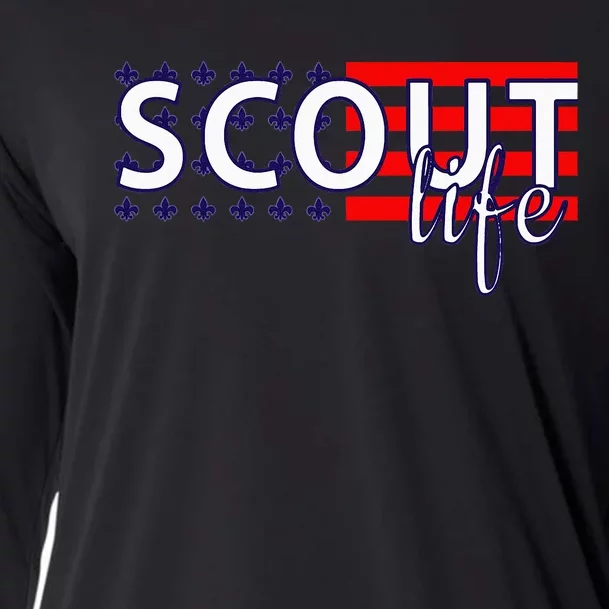 US America Flag Scout Life Cooling Performance Long Sleeve Crew