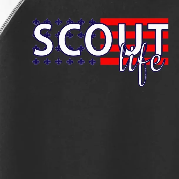 US America Flag Scout Life Toddler Fine Jersey T-Shirt