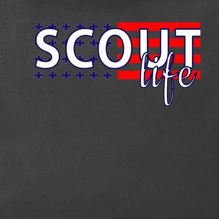 US America Flag Scout Life Zip Tote Bag