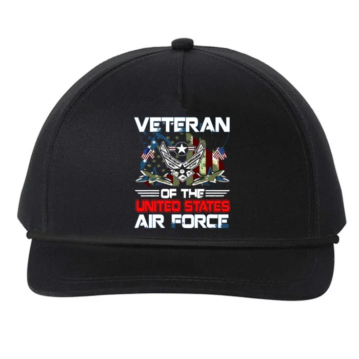 US Air Force Veteran Veteran Of The United States Air Force Snapback Five-Panel Rope Hat