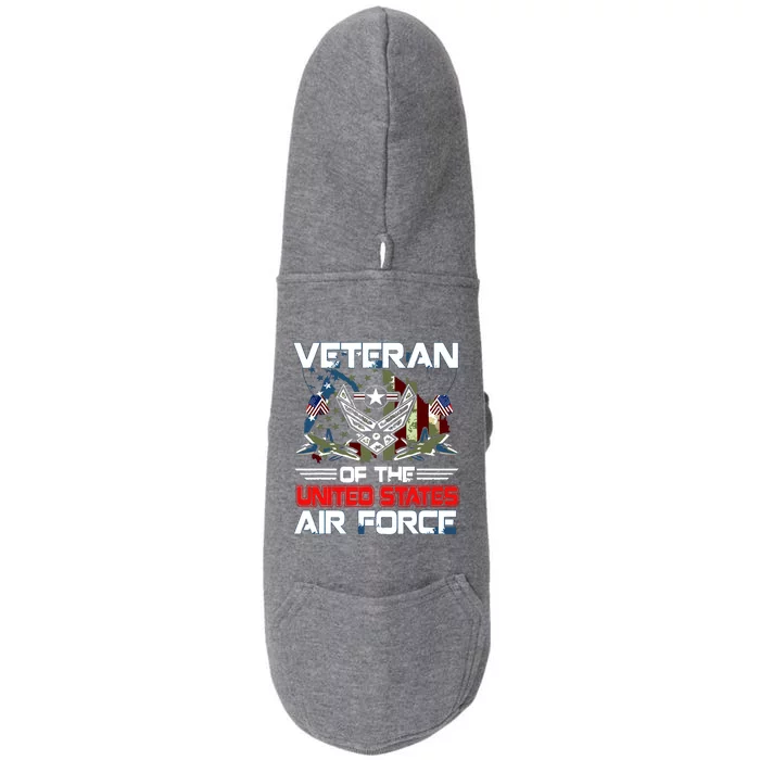 US Air Force Veteran Veteran Of The United States Air Force Doggie 3-End Fleece Hoodie