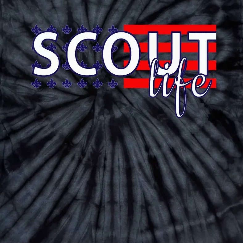 US America Flag Scout life Tie-Dye T-Shirt