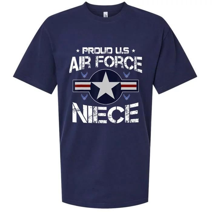 Us Air Force Proud Niece Proud Air Force Niece Veteran Day Sueded Cloud Jersey T-Shirt