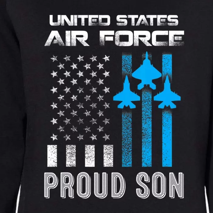 Us Air Force Proud Son Proud Air Force Son Veteran Day Womens California Wash Sweatshirt