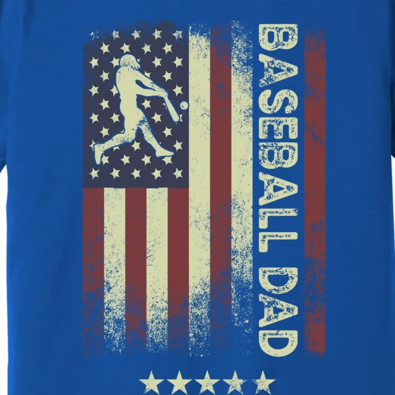 Usa American Flag Cute Gift Baseball Dad Gift Premium T-Shirt