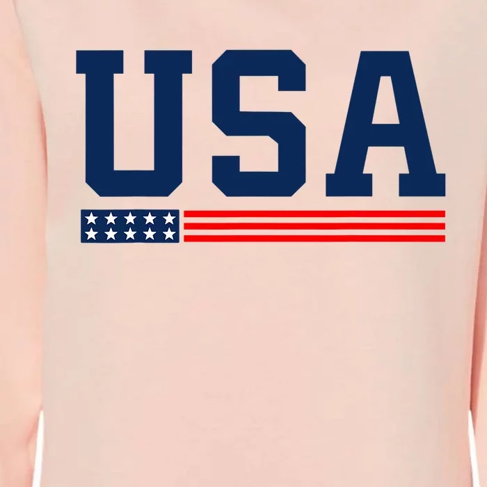 Usa American Flag 4th Of July Proud American Womens California Wash Sweatshirt