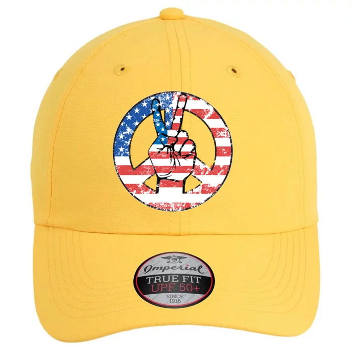 USA American Flag Peace Sign Symbol The Original Performance Cap