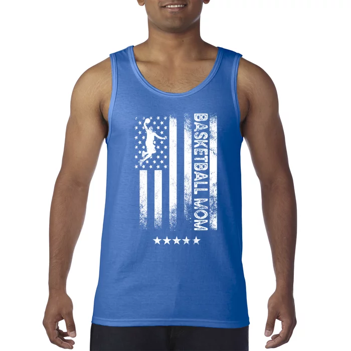 Usa American Flag Funny Gift Basketball Mom Gift Tank Top