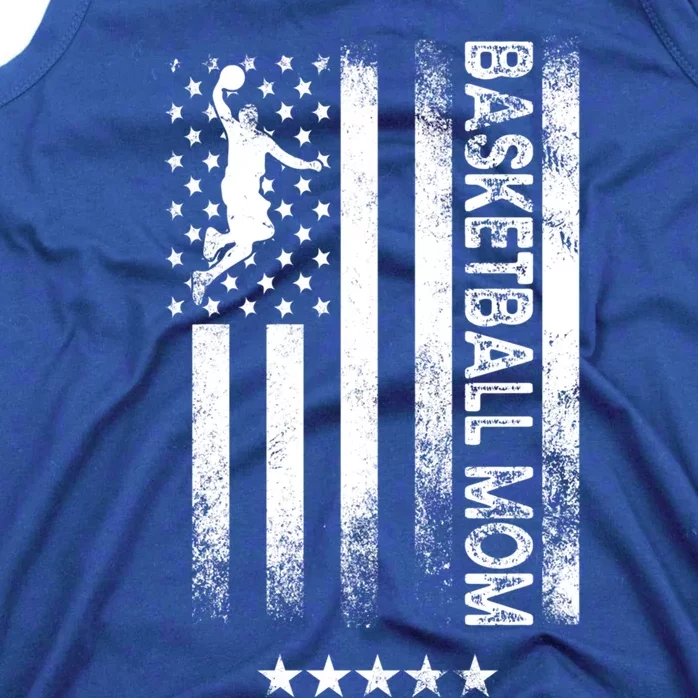 Usa American Flag Funny Gift Basketball Mom Gift Tank Top