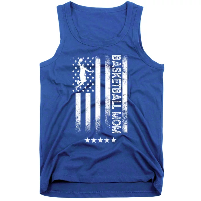 Usa American Flag Funny Gift Basketball Mom Gift Tank Top