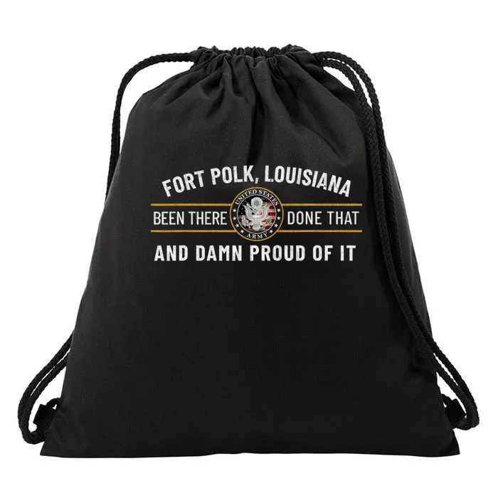 U.S A.R.M.Y Fort Polk Tigerland Louisiana Alumni Retro Gift Drawstring Bag