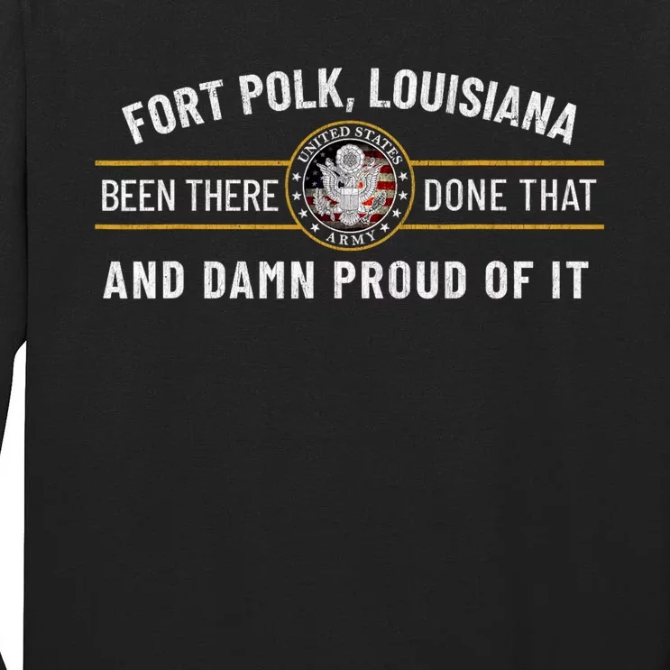 U.S A.R.M.Y Fort Polk Tigerland Louisiana Alumni Retro Gift Tall Long Sleeve T-Shirt