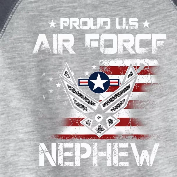 US Air Force Proud Nephew -Proud Air Force Nephew Father Day Toddler Fine Jersey T-Shirt