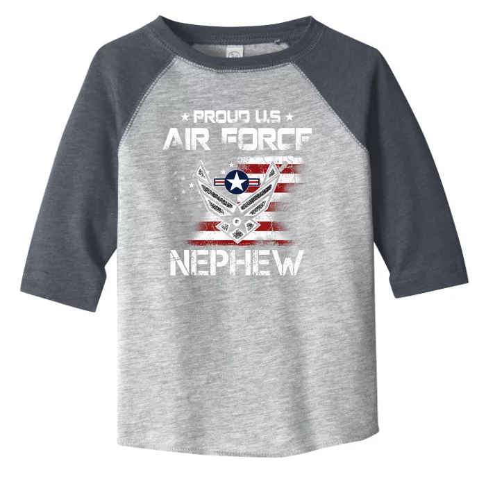 US Air Force Proud Nephew -Proud Air Force Nephew Father Day Toddler Fine Jersey T-Shirt