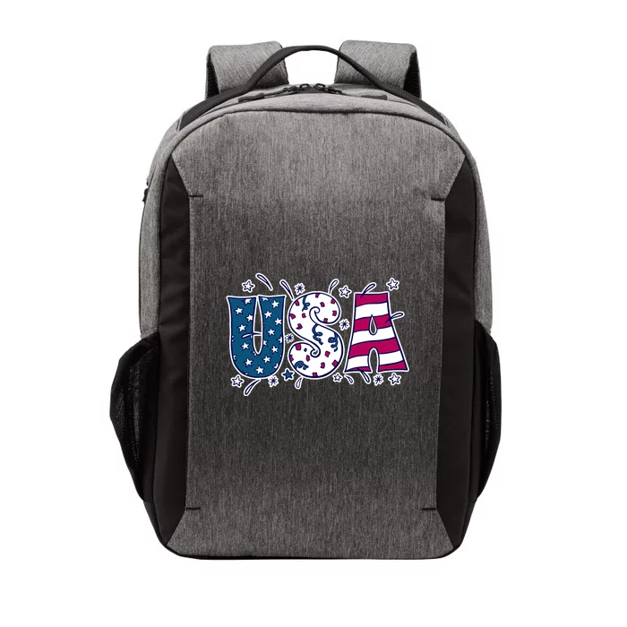 USA American Flag Celebration Vector Backpack