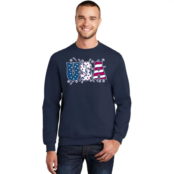 USA American Flag Celebration Sweatshirt