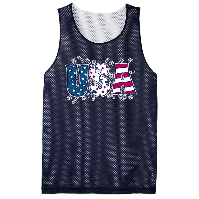 USA American Flag Celebration Mesh Reversible Basketball Jersey Tank