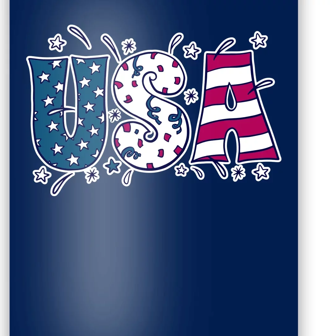 USA American Flag Celebration Poster